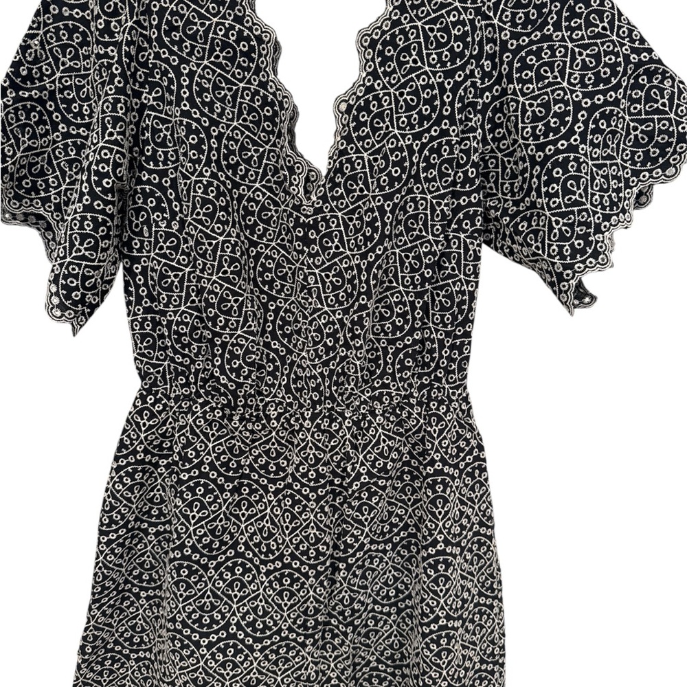 Express embroidered romper